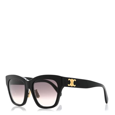 CELINE Acetate Sunglasses CL40253F Black.